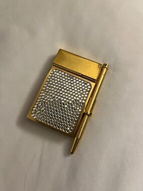 JUDITH LEIBER vintage mini pen and paper set. Made in Italy
